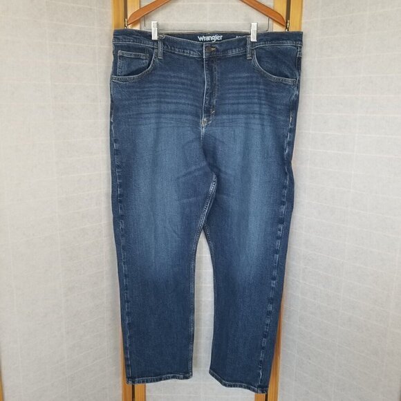 Men's Wrangler Jeans W42 x L30 Relaxed Fit Stretch - Picture 1 of 8